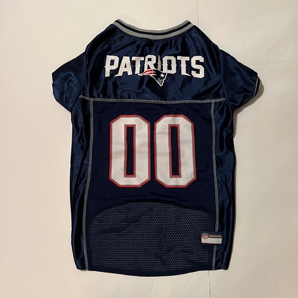 Patriots NFL Mesh Dog Jersey